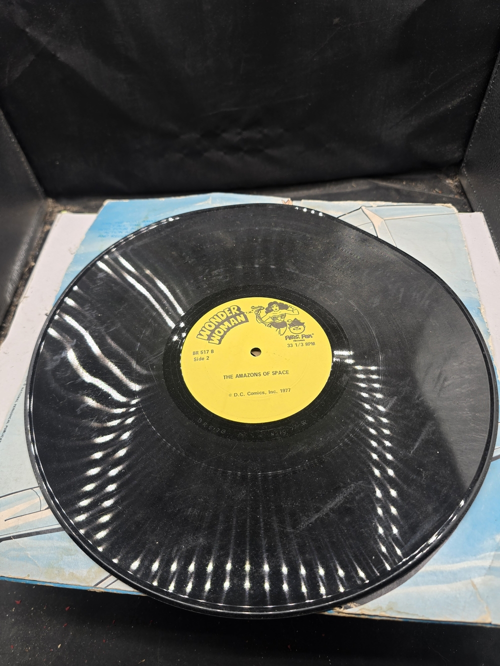 Hasbro Vinyl Record with Yellow Label and Black Disc